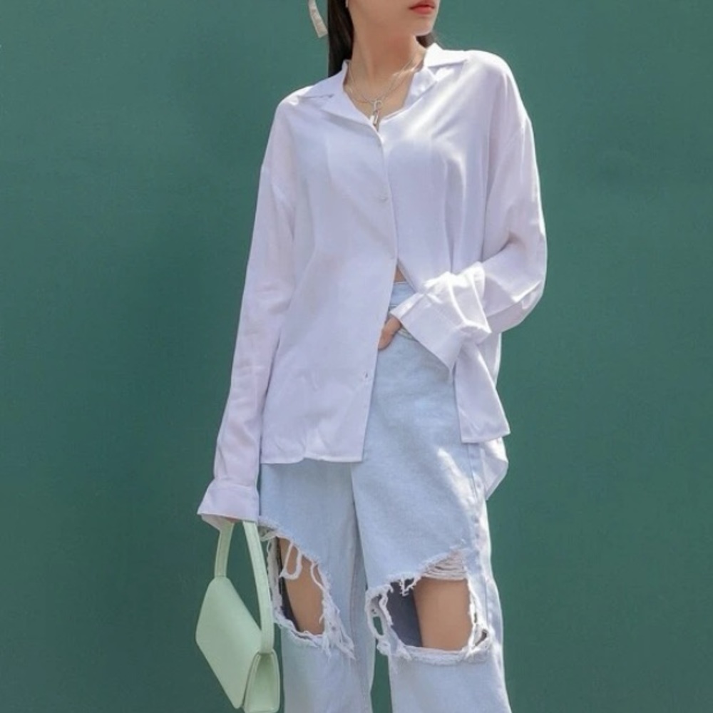 white button up
